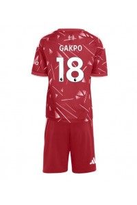 Liverpool Cody Gakpo #18 Jalkapallovaatteet Lasten Kotipeliasu 2026-27 Lyhythihainen (+ Lyhyet housut)